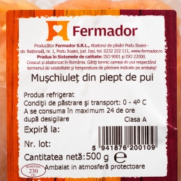 Mușchiuleț din piept de pui 500g
