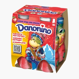 Iaurt de băut cu căpșuni 4x100g