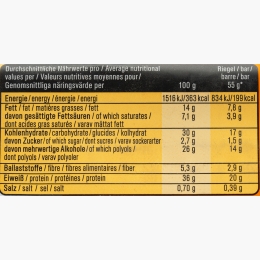 Baton proteic cu aromă de caramel sărat, fără zahăr adăugat 55g