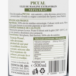 Ulei de măsline extravirgin Picual 500ml