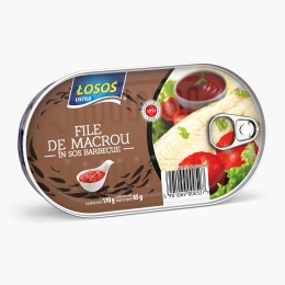 File de macrou în sos barbecue 170g