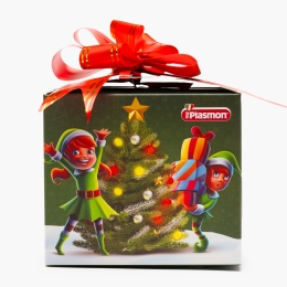 Biscuiți pentru copii, pachet special Brad de Crăciun 4x60g