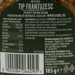 Muștar franțuzesc 185g