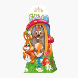 Figurină ciocolată Iepuraș  cu morcov 160g
