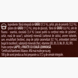 Cereale pentru mic dejun cu ciocolată, caramel și proteine 340g