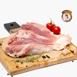 Pulpă curcan inferioară dezosată, cu piele, 500g