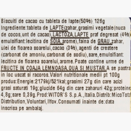 Biscuiți cu ciocolată cu lapte Harry Potter 126g