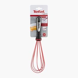 Tel Ingenio, 36cm, inox, inel de protecție din silicon, negru/roșu