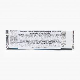 Baton ciocolată neagră și cremă de lămâie fără zahăr 40g