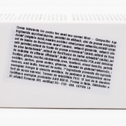 Cremă hidratantă bio ten uscat/normal 50ml