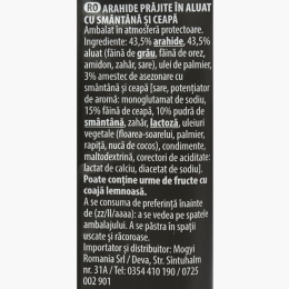 Arahide în crustă crocantă Crasssh!, aromă ceapă și smântână 60g