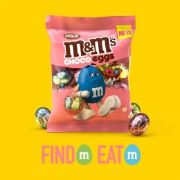 M&M'S - Ouă din ciocolată pungă Paște, Choco Eggs, 70g