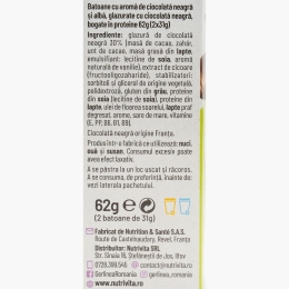 Batoane cu ciocolată albă și neagră 2x31g