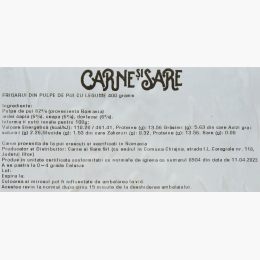 Frigărui din pulpe de pui cu legume 400g