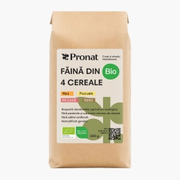 Făină eco din 4 cereale (mei, porumb, orez, hrișcă), fără gluten 500g