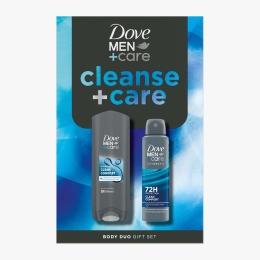 Set cadou pentru bărbați Cleanse Care: deodorant spray Clean Comfort 150ml + gel de duș Clean Comfort 250ml