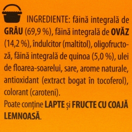 Cereale mic dejun Fibre cu gust de miere, fără zaharuri adăugate 310g