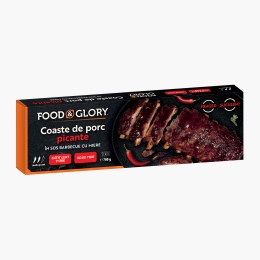 Coaste de porc picante în sos barbecue cu miere, gătite lent 700g