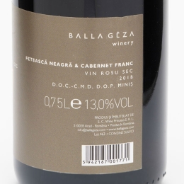 Vin roșu sec Fetească Neagră & Cabernet Franc 0.75l