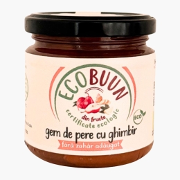 Gem de pere cu ghimbir fără zahăr adăugat, eco 200g