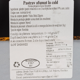 Păstrav afumat la cald 300g