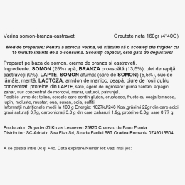 Verină somon-brânză-castraveți 160g (4x40g)