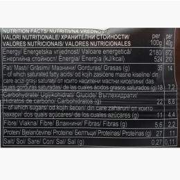 Baton proteic eco cu arahide, acoperit cu ciocolată, vegan 40g