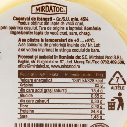 Cașcaval de Ibănești 180g