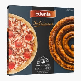 Pizza salsiccia cu blat subțire 390g