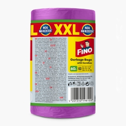 Saci menajeri parfumați și colorați cu mânere, 60l, 60 buc
