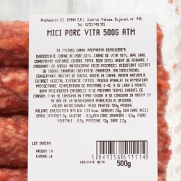 Mici din carne de porc și vită 500g