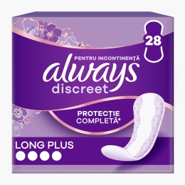 Absorbante zilnice pentru incontinență urinară Discreet liners long plus 28 buc