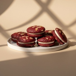 Mix biscuiți whoopie cu zmeură și scorțișoară 300g