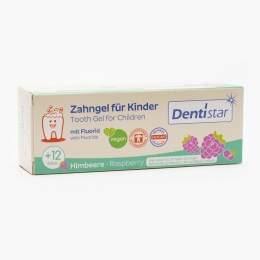 Pastă de dinți cu fluor pentru copii cu aromă de zmeură, +1 an, 60ml