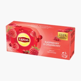 Ceai fructe cu aromă de zmeură & merișoare 20 plicuri