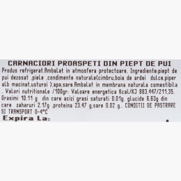 Cârnăciori din piept de pui 720g