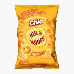 Snack din făină de porumb cu aromă de cașcaval Hula Hoops, 70g