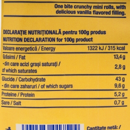 Mini rulouri cu vanilie 400g