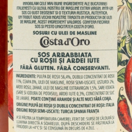 Sos pentru paste cu roșii și ardei iute Sugo all'Arrabbiata 190g