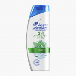Șampon anti-mătreață Menthol Fresh 2 în 1 pentru păr normal 400ml