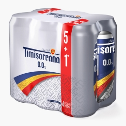 Bere blondă fără alcool doză 6x500ml (5+1)
