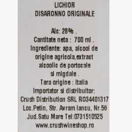 Lichior Amaretto Originale 28% alc. 700ml