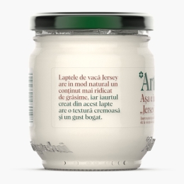 Iaurt natural gras Jersey 5% grăsime 160g