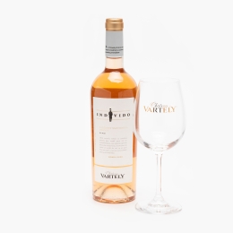 Vin rose sec Cabernet & Merlot Individo, 13%, 0.75l + pahar