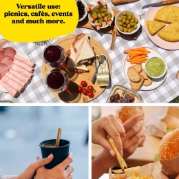 Set lingurițe comestibile 2D Vanilat 10 buc