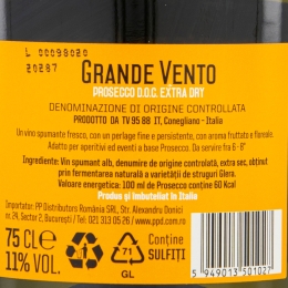 Vin spumant Prosecco DOC 11%, 0.75l