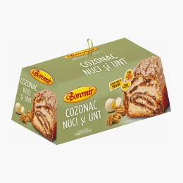 Cozonac cu nuci și unt 550g