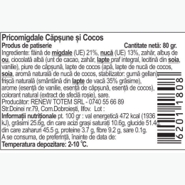 Macarons căpșune și cocos Mărțișor 80g