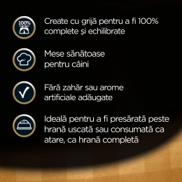 Hrană umedă pentru câini adulți, 4x100g, selecții de carne și legume în aspic
