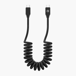 Cablu date flexibil Type-C - Type-C, ≈1.8m, negru